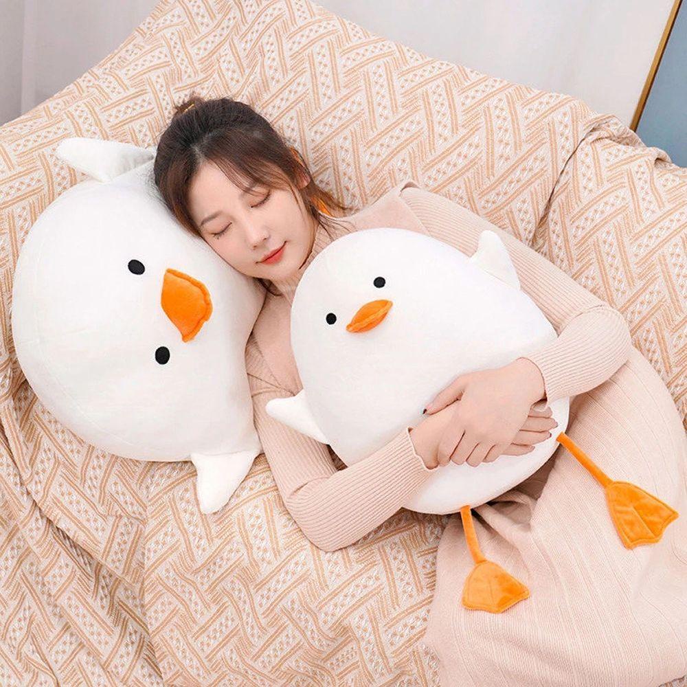 Đồ chơi nhồi bông Hình Chú Vịt Trắng Dễ Thương REBUY1