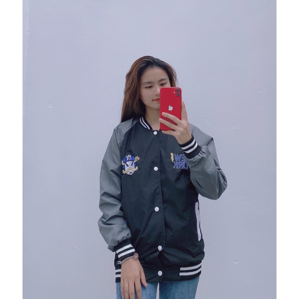 Áo Khoác Dù 2 Lớp BOMBER - Thêu NEW YORK KD03 | BigBuy360 - bigbuy360.vn
