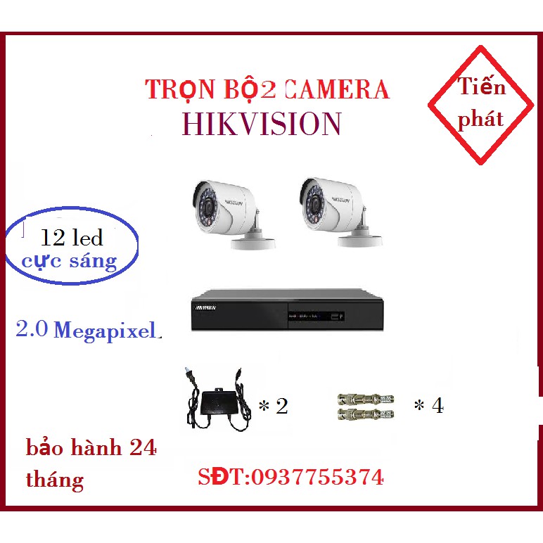 TRỌN BỘ CAMERA HIKVISION 16D0T-IRP-2