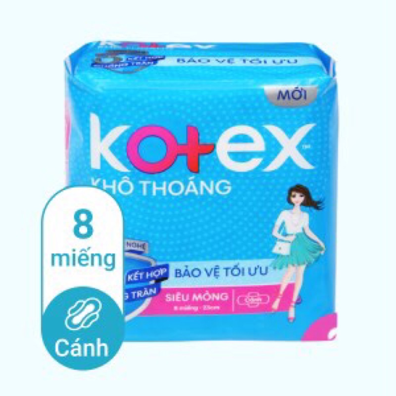 Băng vệ sinh KOTEX( siêu mỏng, ban đêm, hằng ngày)