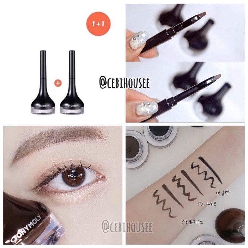 Gel kẻ mắt 𝐓𝐎𝐍𝐘𝐌𝐎𝐋𝐘 Backstage Gel Eyeliner