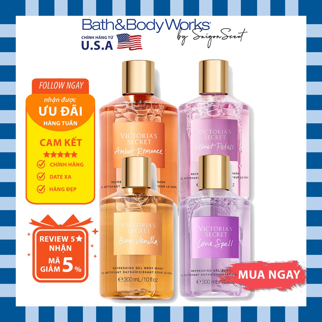 Sữa Tắm Victoria's Secret Nhiều Mùi (300mL)