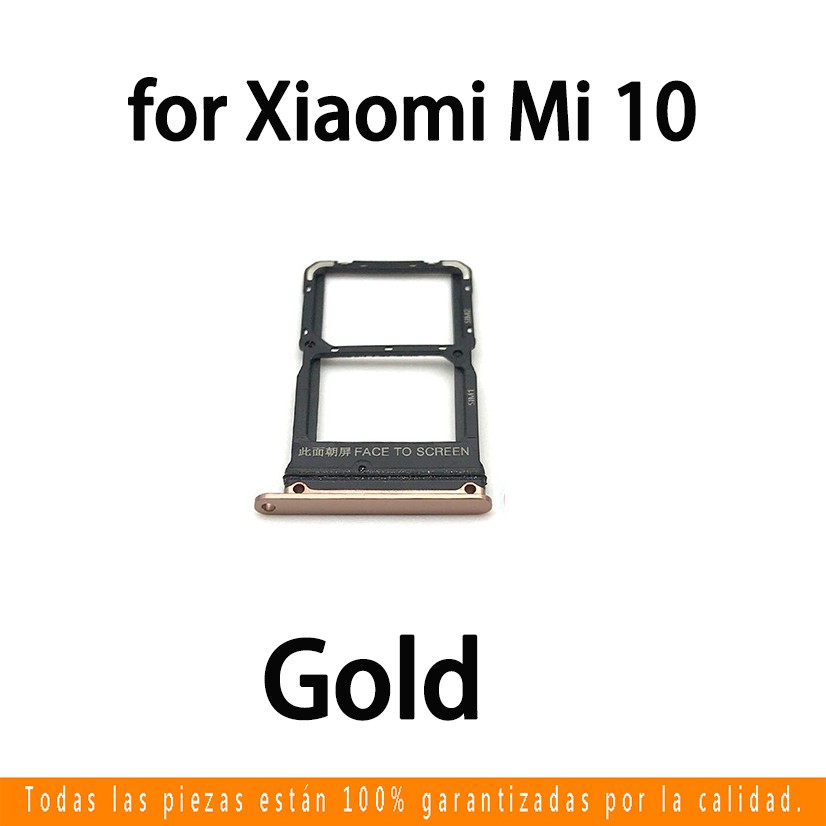 Dành Cho Xiaomi Mi10 Lite / Mi 10 / Mi10 Pro Khay Sim Cho Xiaomi Mi 10Lite Mi 10 Mi 10Pro Khe Cắm Thẻ Sim Giá Đỡ Thẻ Đầu Đọc Khe Cắm SD Adapter Thay Thế Một Phần