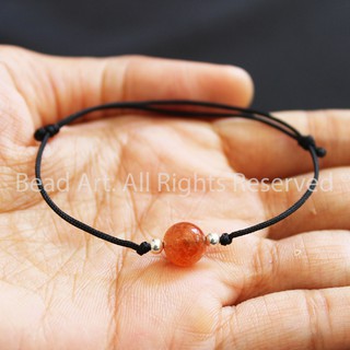 Vòng Tay Hạt Đá Sunstone, Mặt Trời, 8mm Loại A, Vòng Tay Phong Thuỷ, Hoả, Thổ S50 - Bead Art