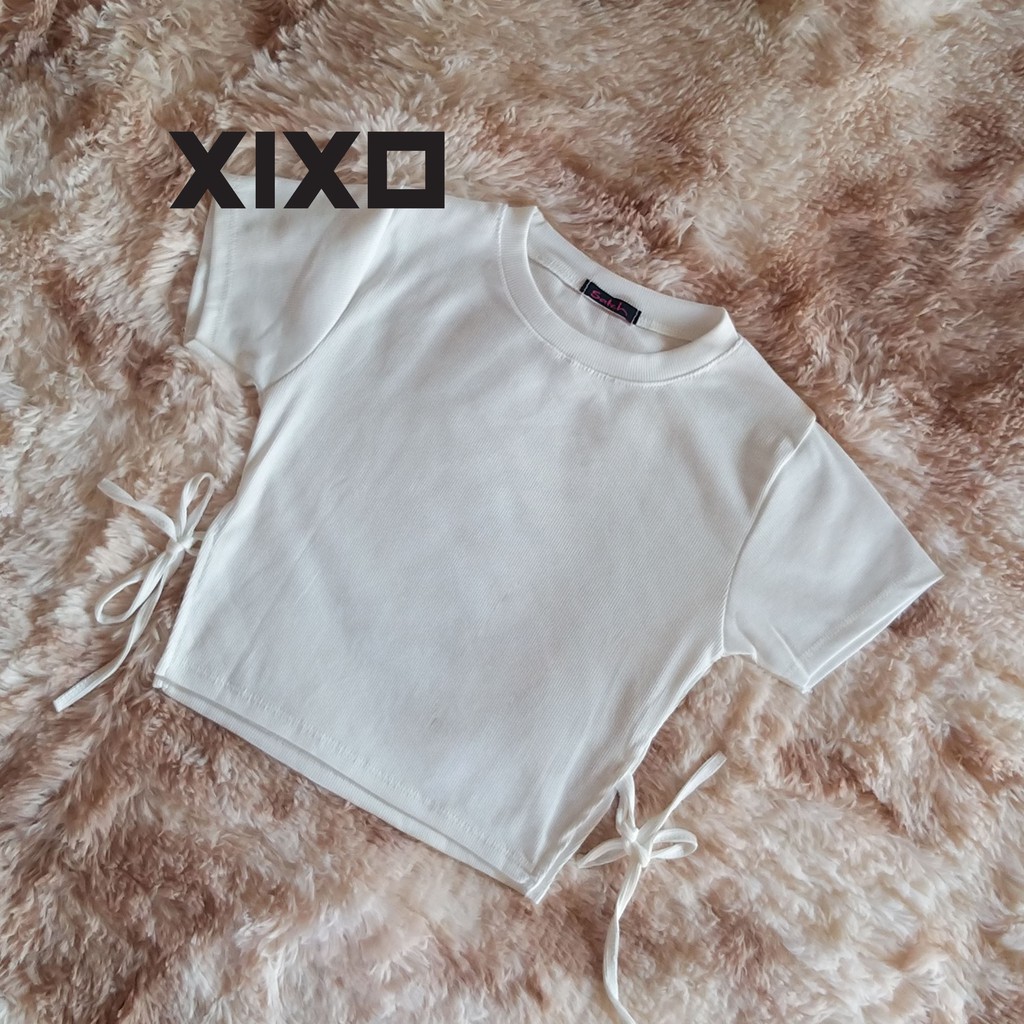 Áo croptop ❄ FREESHIP ❄ áo thun nữ dây cột hông thời trang XIXO - ATN0032
