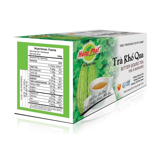 Trà Khổ Qua thanh nhiệt, mát gan