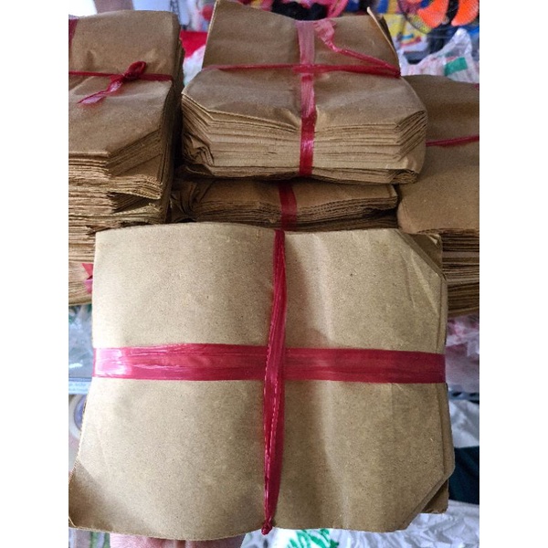 100 TÚI GIẤY XI MĂNG ĐỰNG GÀ RÁN, KHOAI TÂY CHIÊN, BÁNH TRÁNG NƯỚNG