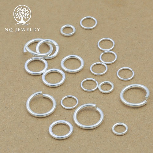 Combo 2 cái charm bạc khoen tròn hở - NQ Jewelry