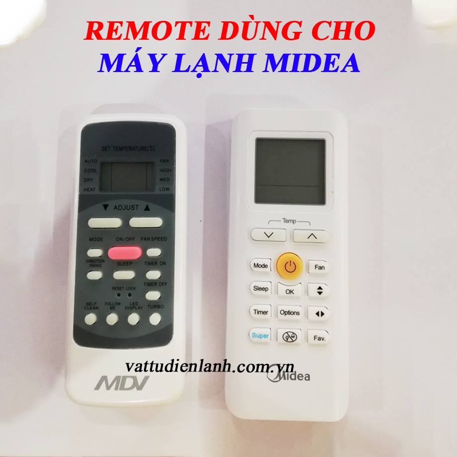 Remote điều khiển điều hòa dành cho máy lạnh Midea