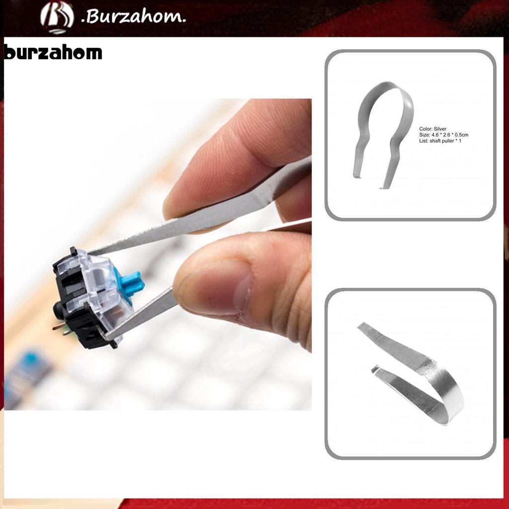 Dụng Cụ Tháo Nút Bàn Phím Cơ Bằng Thép Không Gỉ Màu Sắc Bạc Chống Mài Mòn