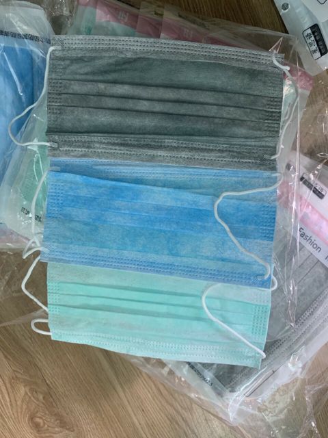 Set 10 khẩu trang 2 lớp giá rẻ