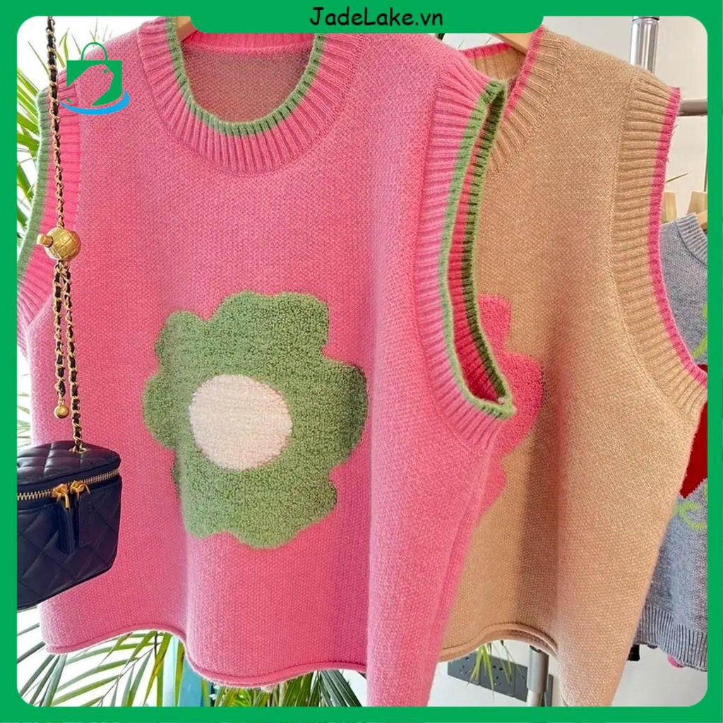Áo Sweater Cổ Tròn Dáng Rộng Phối Màu Tương Phản Kiểu Hàn Quốc Thời Trang Xuân Thu Cho Nữ
