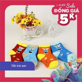 Set 5 đôi tất trẻ em cổ cao La mer