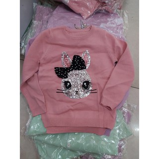 Áo len H&M sequin bé gái (12-14kg)