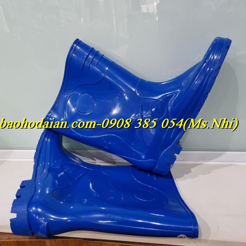ỦNG BẢO HỘ VAC NHỰA PCV - RB004 Màu xanh bích- Hình thật
