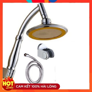 Sen tắm Vòi hoa sen tăng áp bản rộng cao cấp VHS04 bao gồm dây inox và đế cài