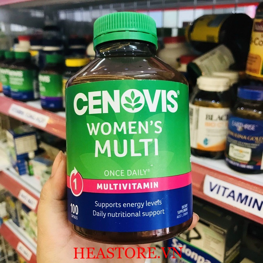 Viên Uống Cenovis Bổ Sung Vitamin C Multivitamin Và Minerals Khoáng Chất Cho Nam Và Nữ Once Daily