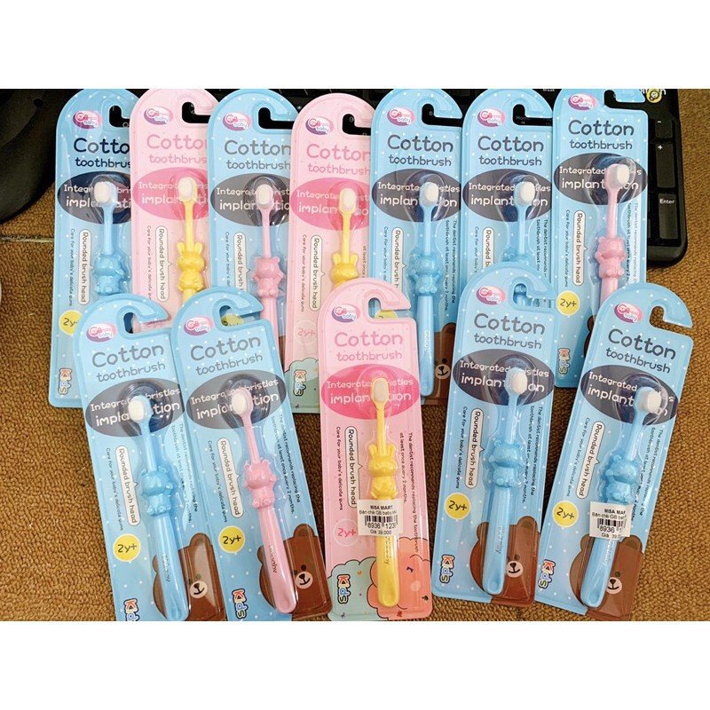 Bàn chải Cotton Toothbrush lông siêu mềm cho bé