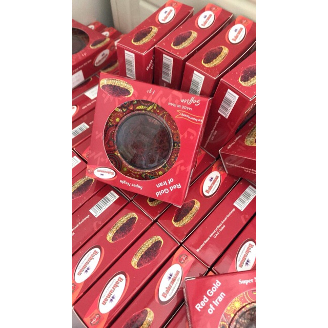 (Top 1) Nhuỵ hoa nghệ tây/ Saffron Bahraman/ Hộp thiếc tròn 1g | BigBuy360 - bigbuy360.vn