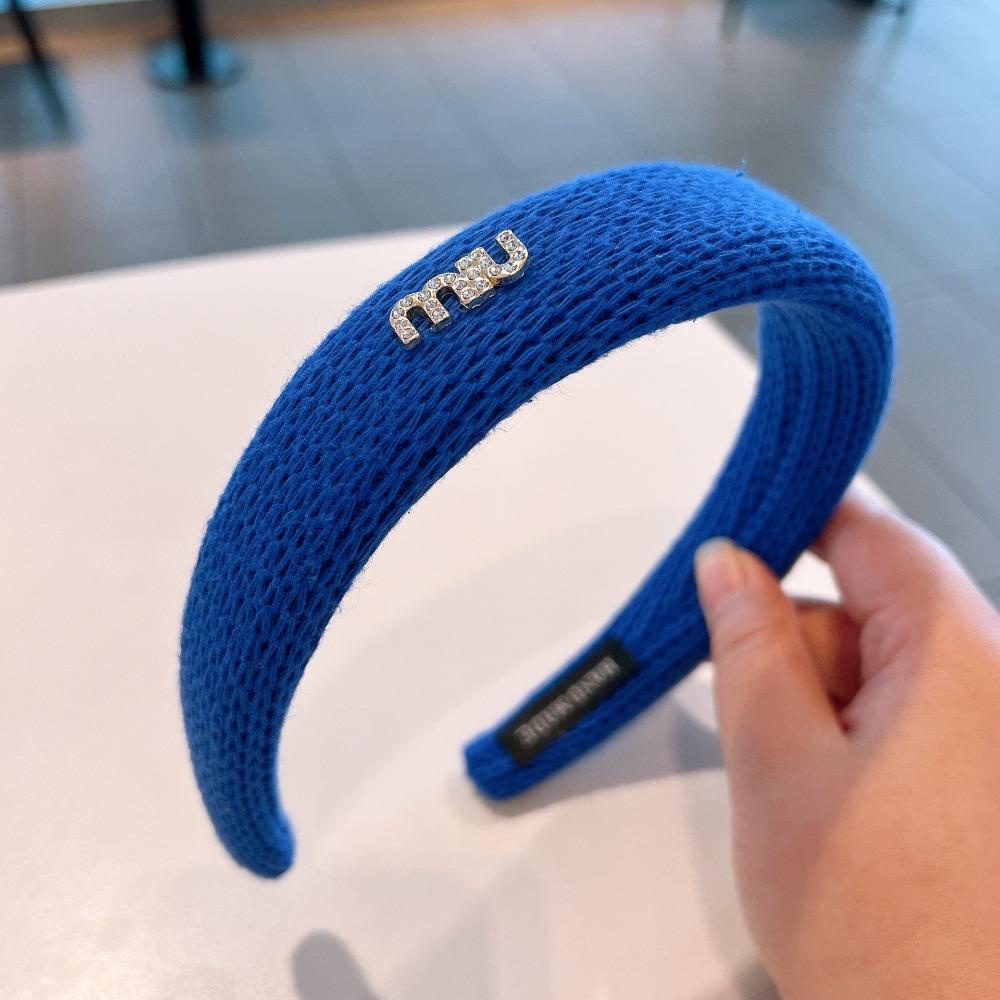 Băng Cài Đầu Mùa Đông Dệt Kim Màu Trơn Cổ Điển Thời Trang Cho Nữ