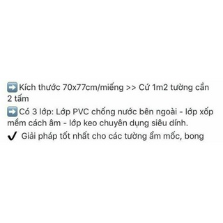 Miếng dán tường 3D cách âm