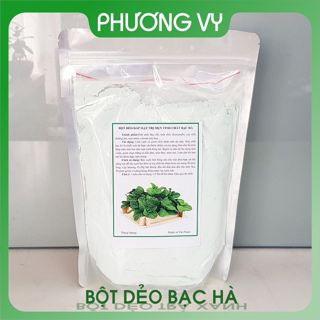 1000g BỘT DẺO ĐĂP MẶT TINH CHẤT BẠC HÀ
