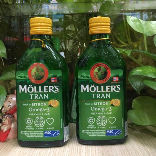 DẦU GAN CÁ TUYẾT HƯƠNG CHANH (MOLLER'S DOBBEL OMEGA-3) 250ML