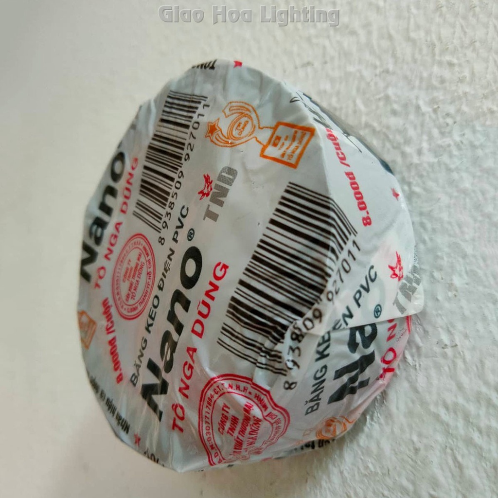 Băng dính điện PVC nano 10Yard màu đen