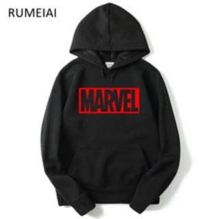 Áo hoodie thu đông marvel đen