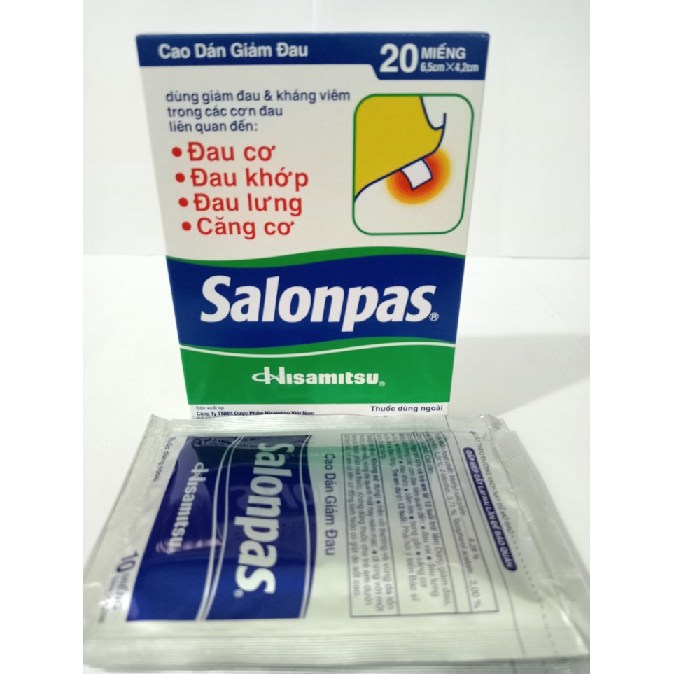 Cao dán SALONPAS Hộp 20 miếng