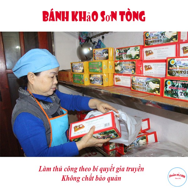 Bánh Khảo Sơn Tòng (nhân thịt) Cao Bằng 1 Hộp 10 Phong _ 00025