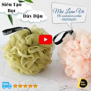 [SIÊU TẠO BỌT] Bông Tắm Cao Cấp, Siêu Mềm Bảo Vệ Da, Lưới Tròn Tạo Bọt, Màu Sắc Đa Dạng, Dụng cụ & Đồ Dùng Phòng Tắm