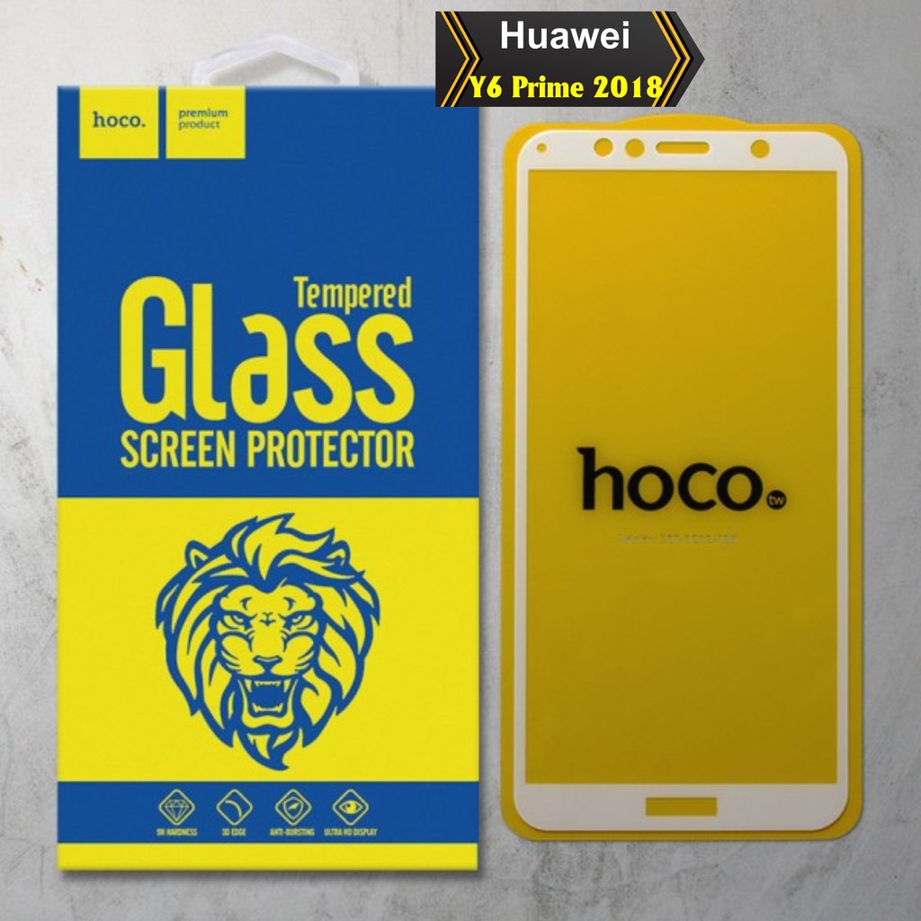 Kính cường lực cho Huawei Y6 PRIME 2018 hiệu Hoco