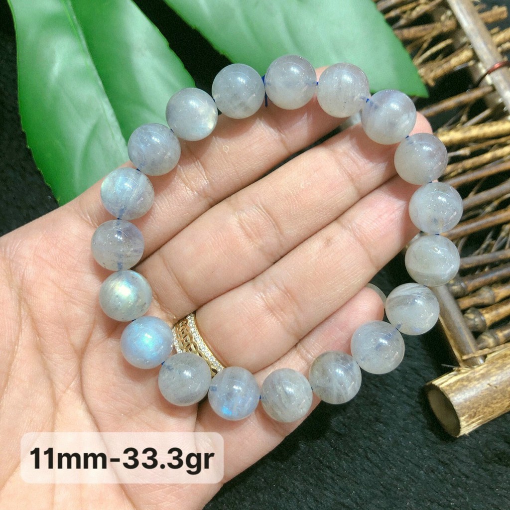 Vòng Tay XàCừ Ánh Xanh Đẹp Lung Linh Size 5-11mm Chuẩn 2A