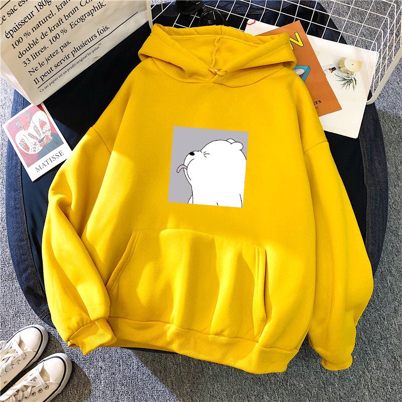 Áo Hoodie From Rộng Unisex Hoạt Hình Gấu Má Phính Lêu Lêu Cute , Vải Nỉ Mềm Mại Phong Cách HOT TREND BB HOODIE