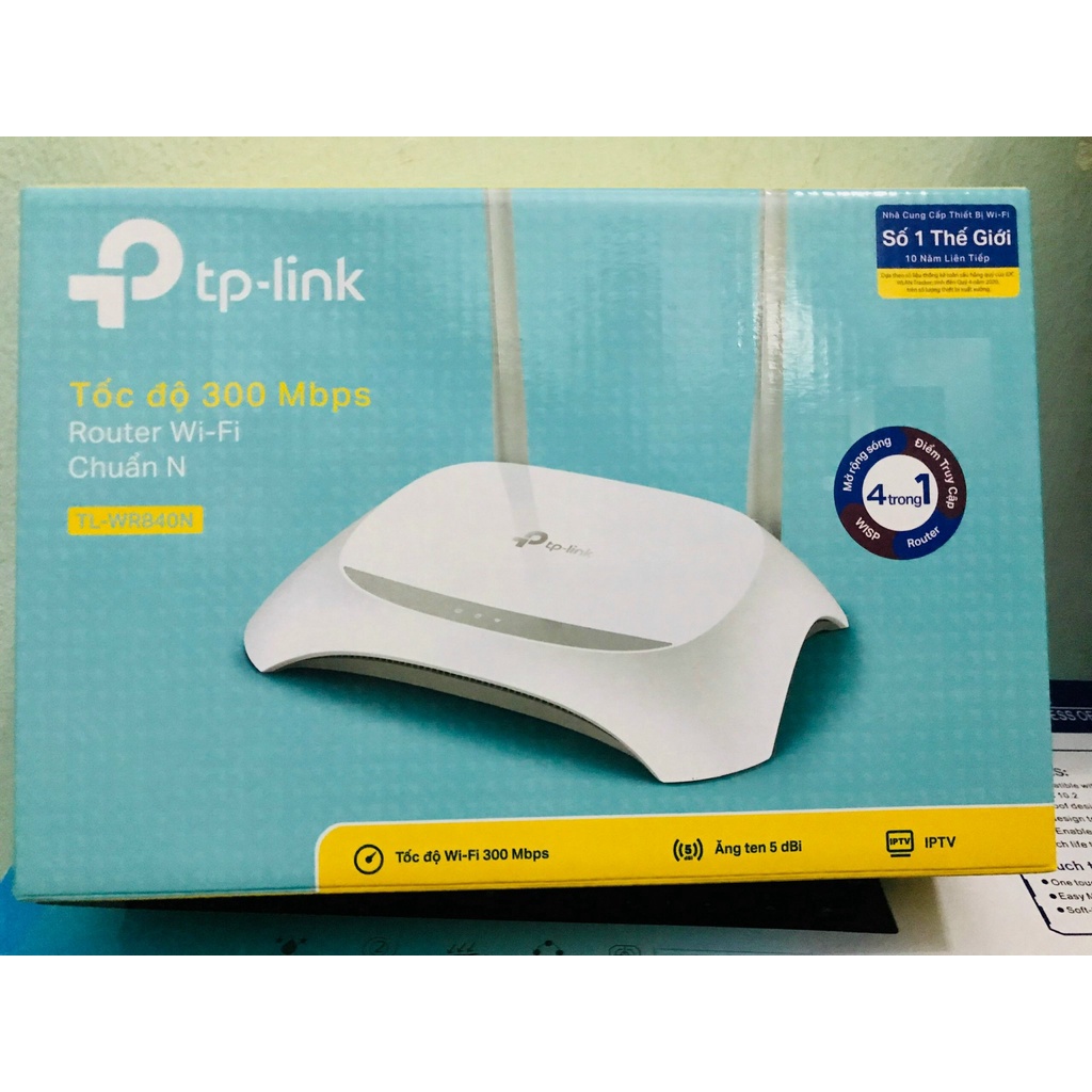 Bộ phát Wifi TP Link 840N 2 râu- Chính hãng mới 100%