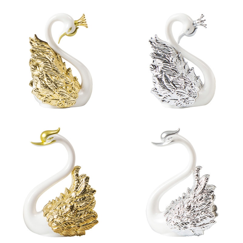 Phụ kiện trang trí bánh hình thiên nga độc đáo sang trọng