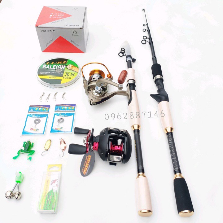 bộ cần câu lure shimano rút catbon siêu khỏe