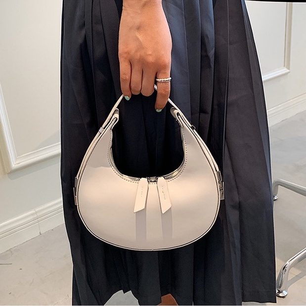 Túi Xách Thiết Kế Hình Bán Nguyệt Đơn Giản Thời Trang Cho Nữ IELGY