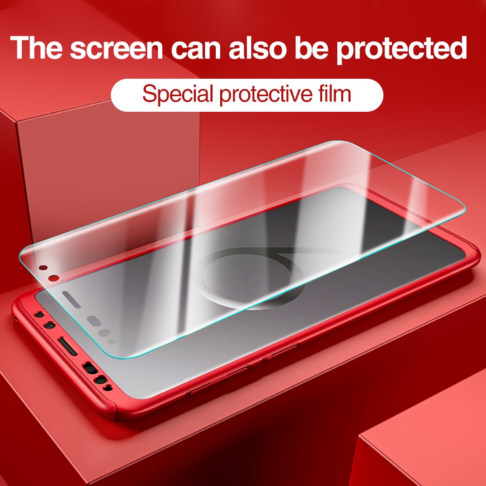 Ốp Điện Thoại Kính Cường Lực Hai Mặt Bảo Vệ 360 Độ Cho Samsung S10 S20 S21 Plus S10Plus S10E S20Plus S20FE S21Plus