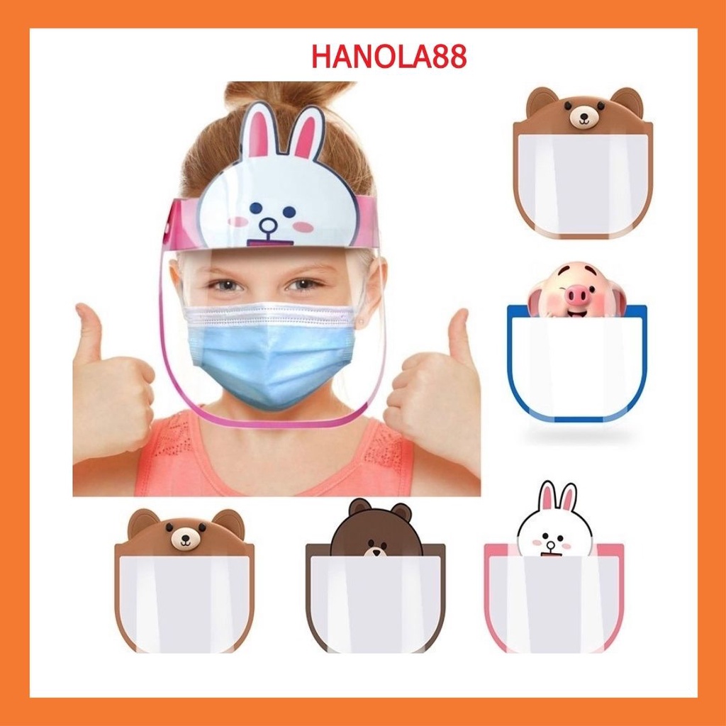 Kính chắn giọt bắn trẻ em Face Shield Kid Chống giọt bắn bảo vệ sức khỏe che mắt, mũi, miệng