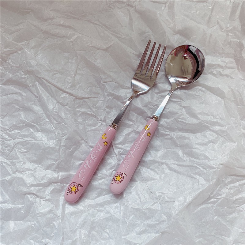 Bát, đĩa, dĩa, thìa Thủy Thủ Mặt Trăng, Sakura Thủ Lĩnh Thẻ Bài  mẫu 1