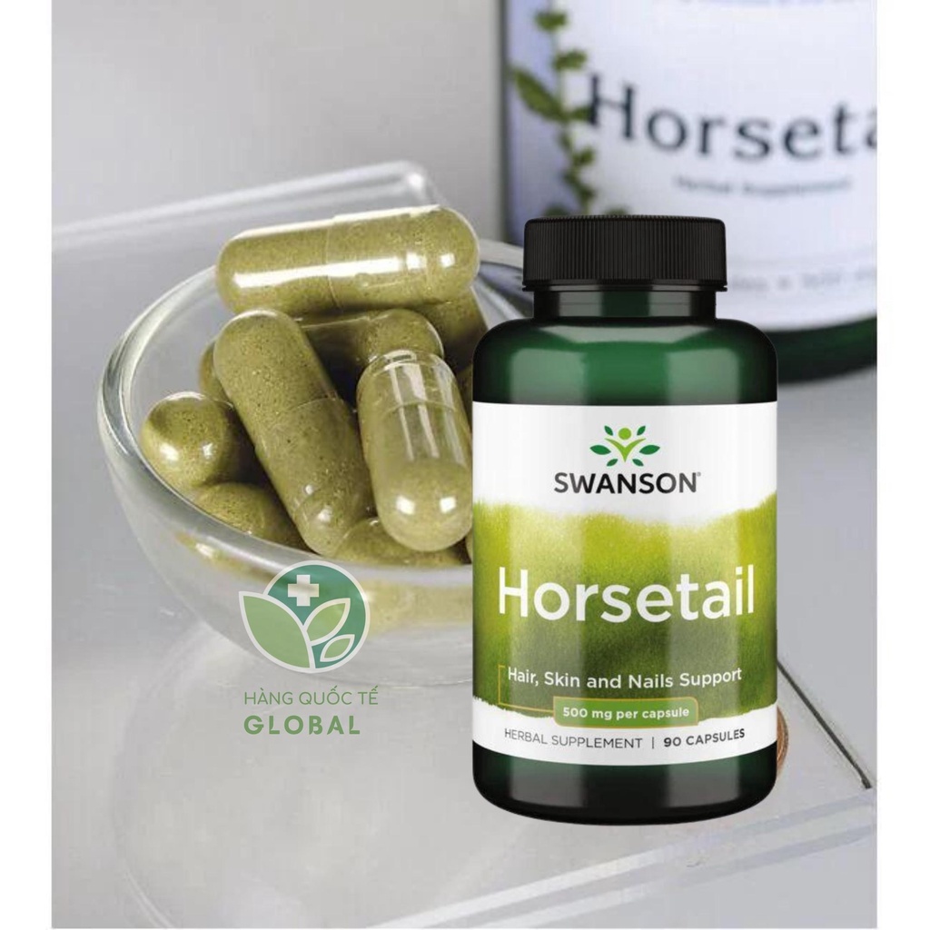 SWANSON HORSETAIL, 90 viên, Hỗ trợ sức khỏe da, tóc và móng