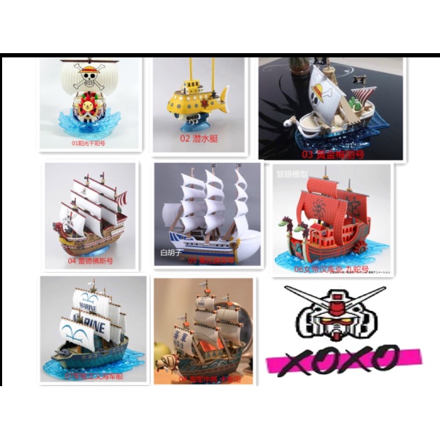 Mô hình lắp ráp tàu hải tặc Thousand Sunny Trafalga Laws Marine Warship One Piece - Mô hình giá rẻ
