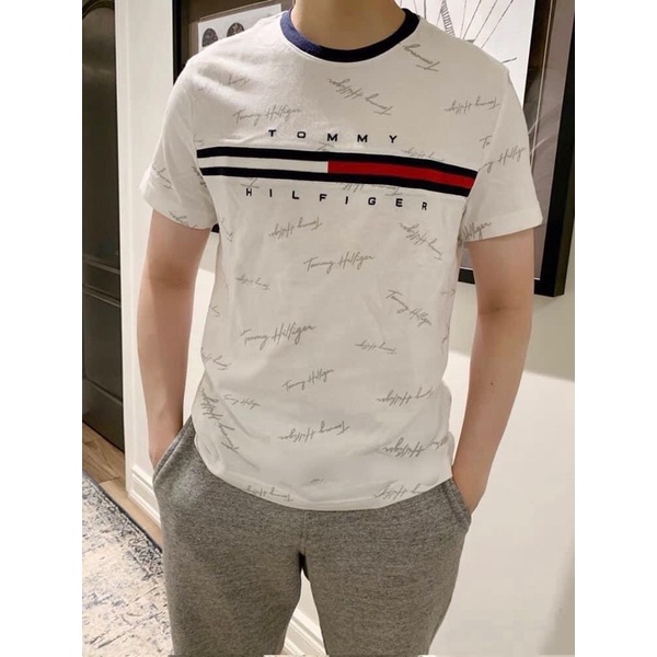 ANA68 - ÁO PHÔNG ĐÔI CỘC TAY TRẮNG TOMY NAM NỮ