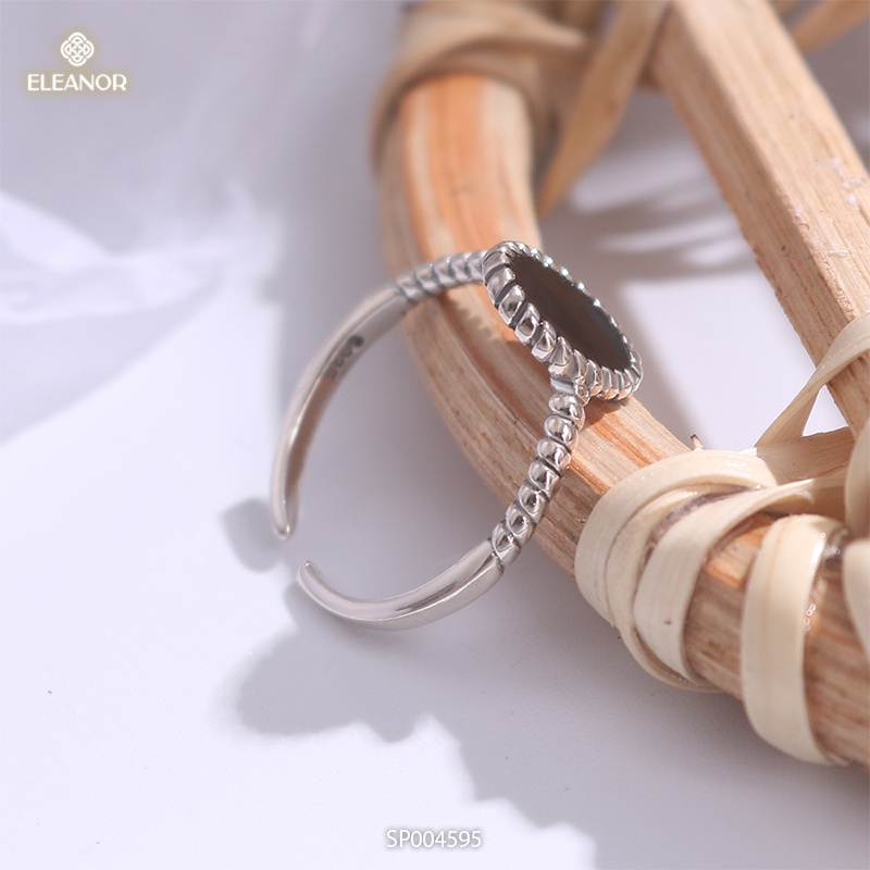 Nhẫn nữ hở bạc 925 Eleanor Accessories đính đá phụ kiện trang sức 4595