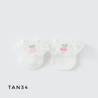 Tất cổ ngắn nơ cherry TAN34