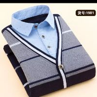 🍇COMBO ÁO SƠ MI+ ÁO LEN CỔ SƠ MI LÓT LÔNG🍇