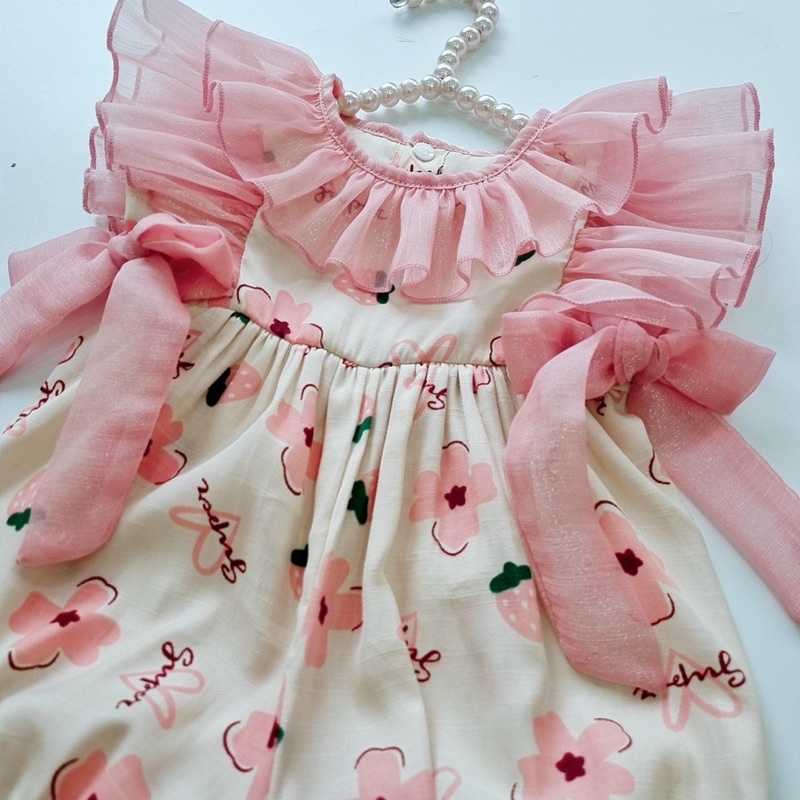 Bodysuit cho Bé gái, body chip OLIS BABY HOUSE, chất vải cao cấp, size 3 - 12 kg