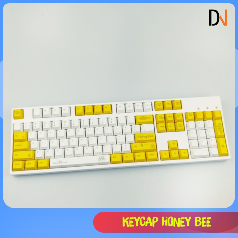 Keycaps HONEY BEE - PBT - Cherry profile + Tặng kèm Keypuller